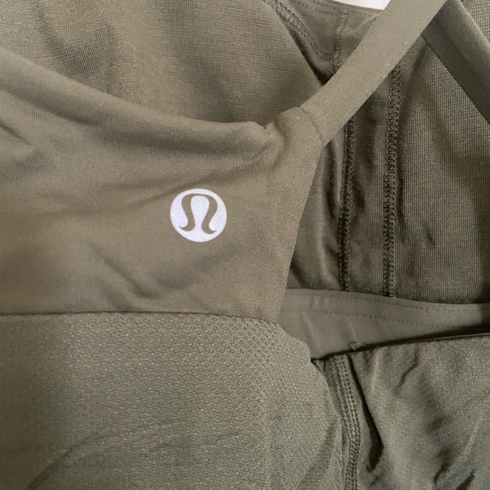 Lululemon Olive Green Workout Tank